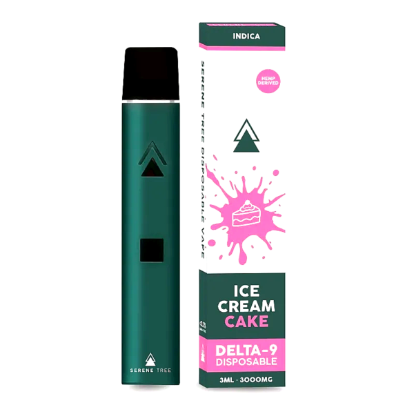 Delta 9 THC Vape – Serene Tree Delta 9 THC Vape – Ice Cream Cake 3000mg 90%THC